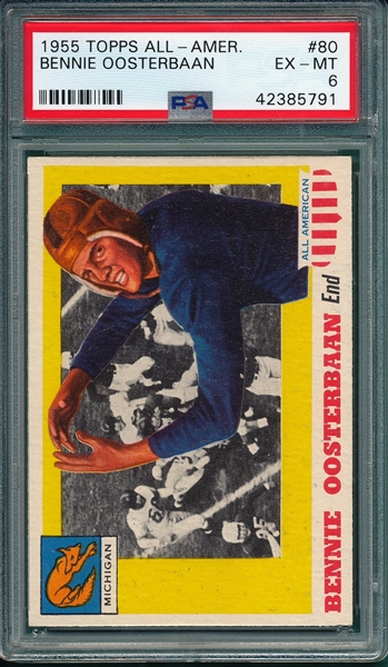 1955 Topps All American #80 Oosterbaan PSA 6