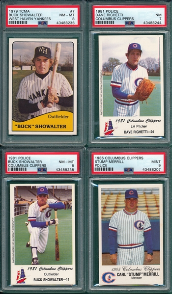 1979-85 Lot of (10) Yankees Minor League Players W/ Righetti & Mattingly