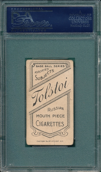 1909-1911 T206 Doyle, Joe, Tolstoi Cigarettes PSA 1