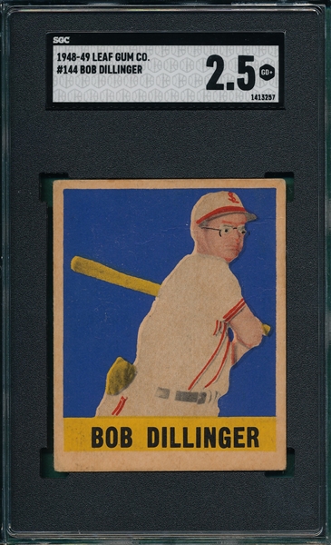 1948 Leaf #144 Bob Dillinger SGC 2.5 *SP*