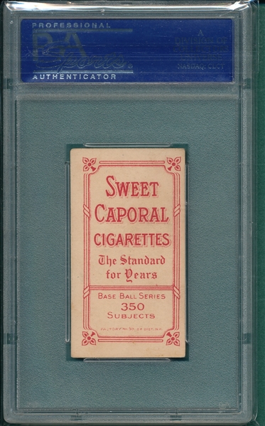 1909-1911 T206 Cravath Sweet Caporal Cigarettes PSA 5