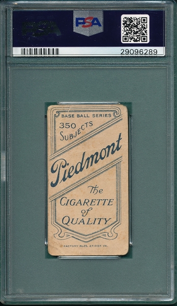 1909-1911 T206 Barry, Shad, Piedmont Cigarettes PSA 1