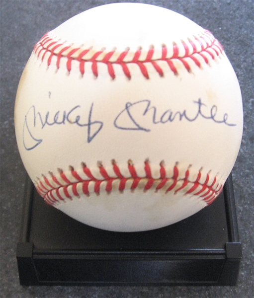 Mickey Mantle Signed Baseball, JSA Authentic