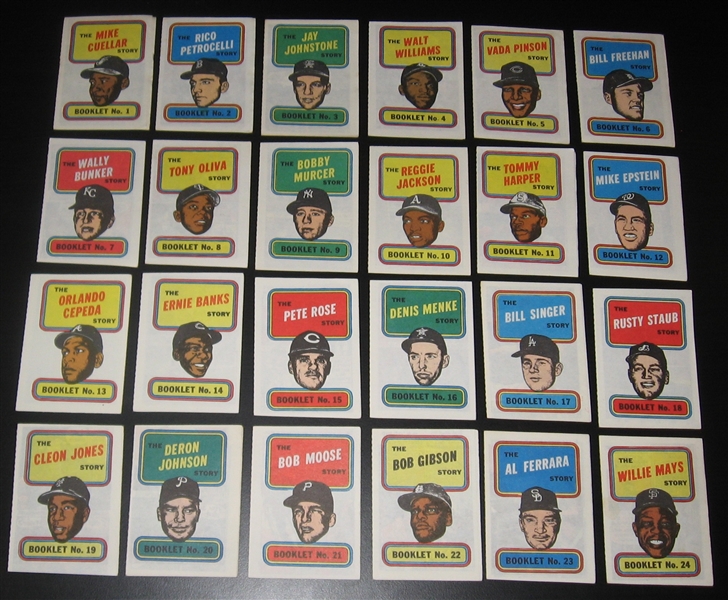 1970 Topps Booklets Complete Set (24)