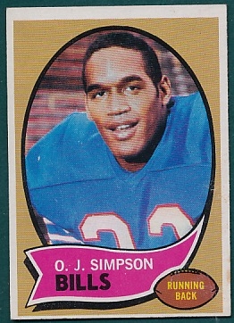1970 Topps FB #90 O. J. Simpson *Rookie*