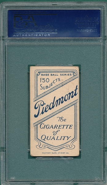 1909-1911 T206 Ganley Piedmont Cigarettes PSA 4