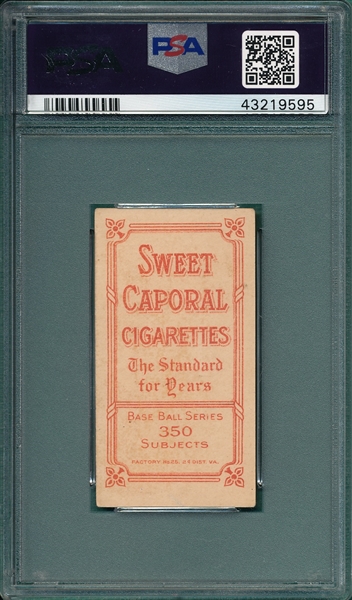 1909-1911 T206 Donlin, Bat, Sweet Caporal Cigarettes PSA 5 *Factory 25*