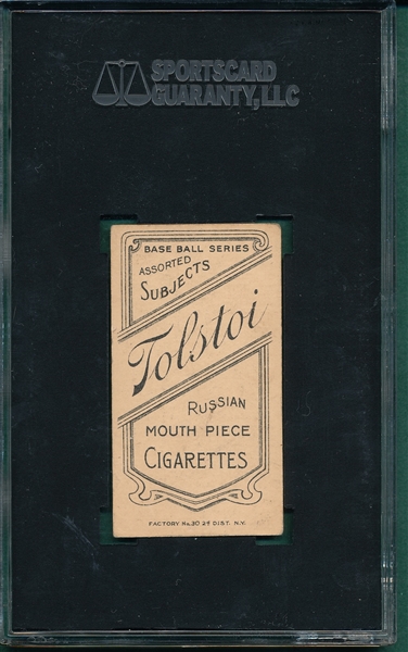 1909-1911 T206 Camnitz, Arm At Side, Tolstoi Cigarettes SGC 50
