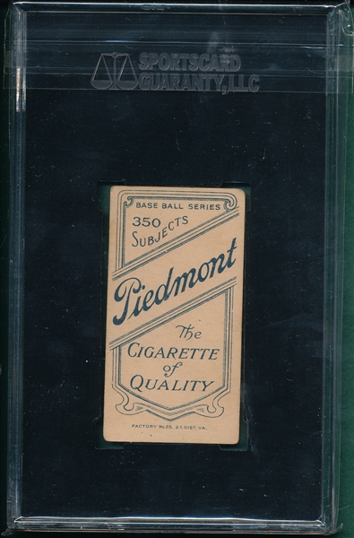 1909-1911 T206 Scott Piedmont Cigarettes SGC 50