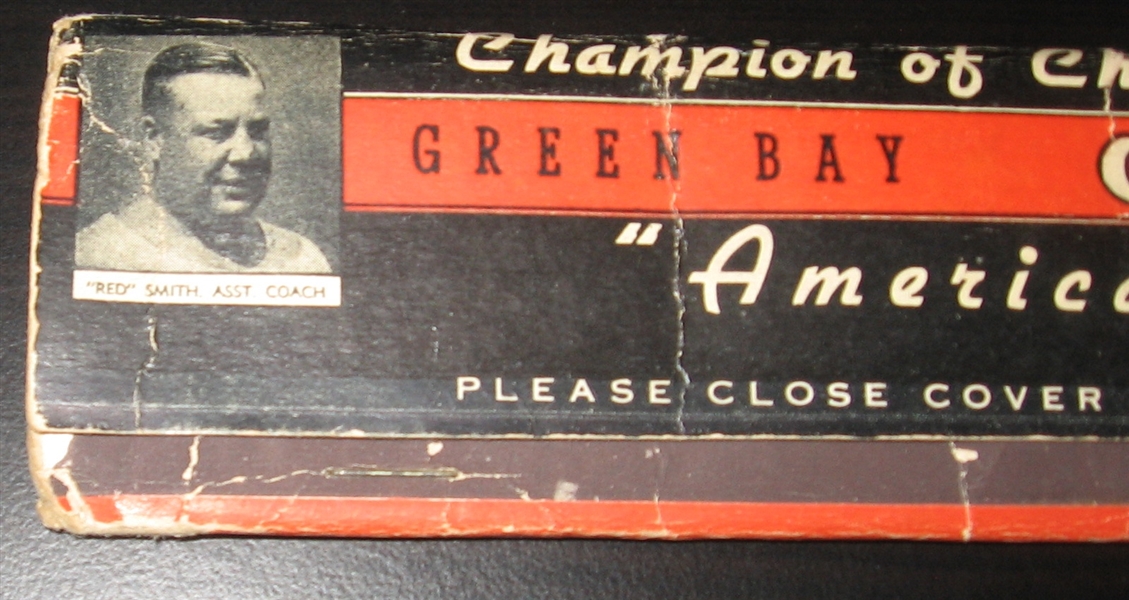 1940s Green Bay Packers World's Largest Matchbook