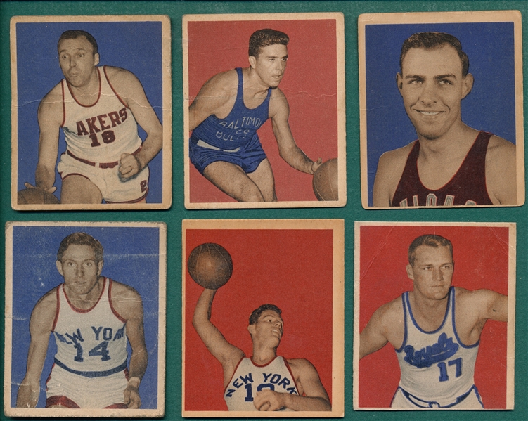 1948 Bowman Basketball Lot of (11) W/ #50 Black