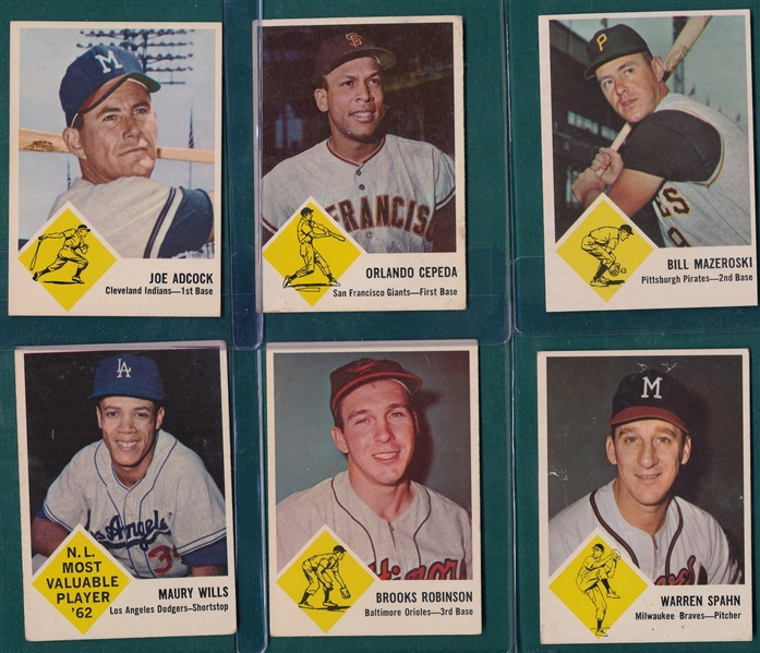 1963 Fleer Baseball Complete Set (67) W/ Checklist