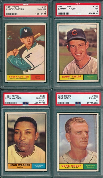 1961 Topps Lot of (39) W/ PSA & Gibson