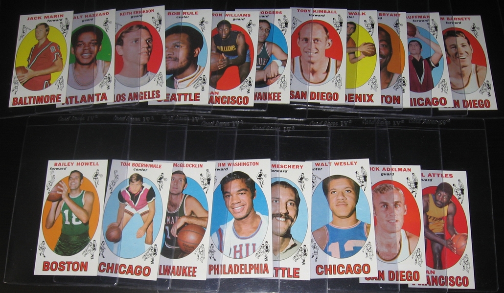 1969 Topps Basketball Partial Set (43/99) W/ Hayes, Rookie