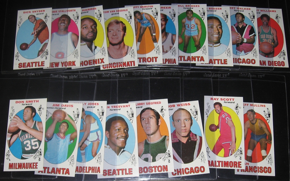 1969 Topps Basketball Partial Set (43/99) W/ Hayes, Rookie
