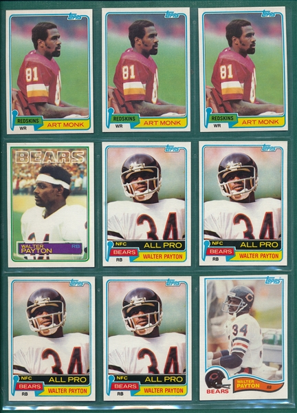 1973-91 Football Lot of (540) W/ Rookies & HOFers