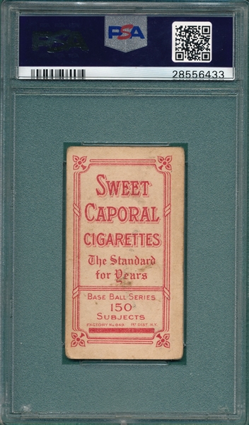 1909-1911 T206 Clarke, J. J., Sweet Caporal Cigarettes PSA 2