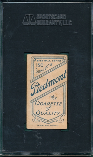 1909-1911 T206 Davis, George, Piedmont Cigarettes SGC 40