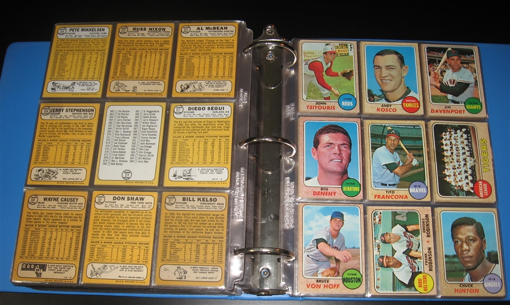 1968 Topps Baseball Complete Set (598) W/ Bench & Ryan, Rookies
