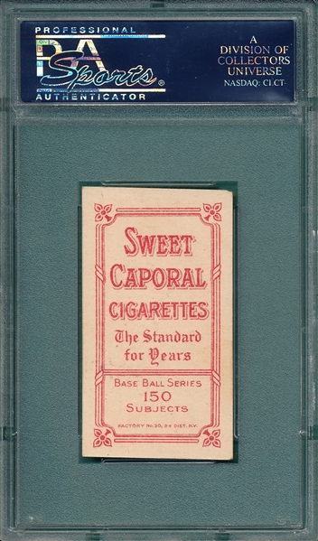 1909-1911 T206 Griffith, Portrait, Sweet Caporal Cigarettes, PSA 4.5