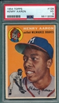 1954 Topps #128 Henry Aaron PSA 3 *Rookie*