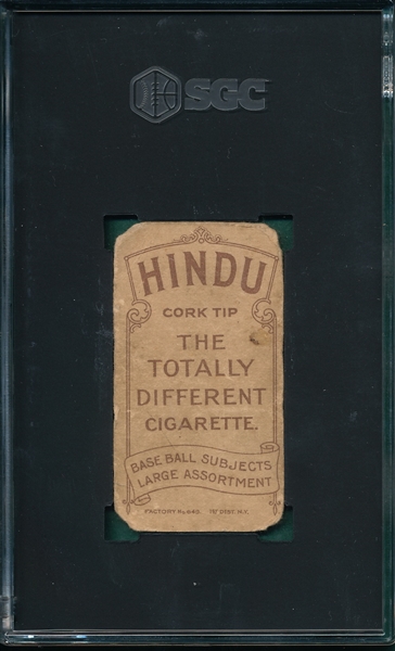 1909-1911 T206 Lipe Hindu Cigarettes SGC Authentic *Southern League*
