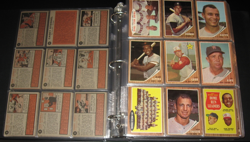 1962 Topps Baseball Complete Set (598 Cards) Plus Variations
