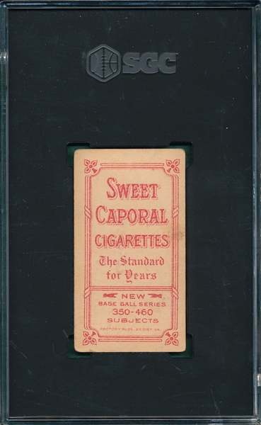 1909-1911 T206 Evers, Chicago On Shirt, Sweet Caporal Cigarettes SGC 3