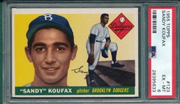 1955 Topps #123 Sandy Koufax PSA 6 *Rookie*