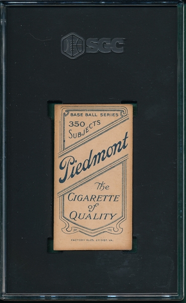 1909-1911 T206 Collins, Eddie, Piedmont Cigarettes SGC 4.5