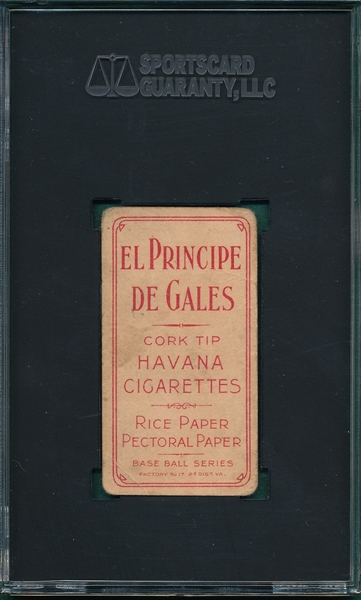 1909-1911 T206 Davis, George, EPDG Cigarettes SGC 1