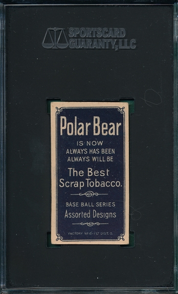 1909-1911 T206 Ames, Hands Above Head, Polar Bear, SGC 1