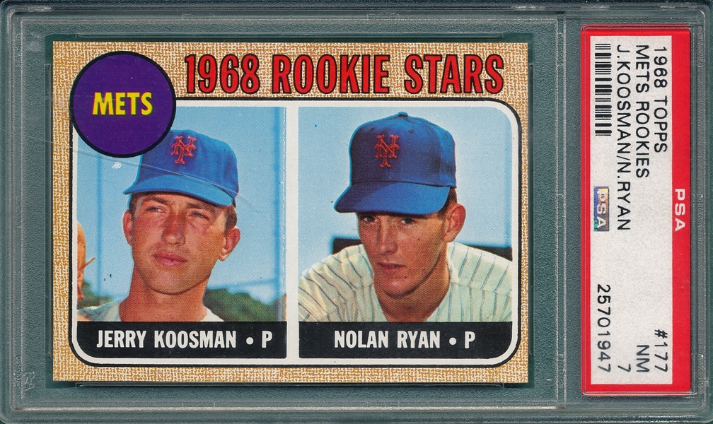 1968 Topps #177 Nolan Ryan PSA 7 *Rookie*