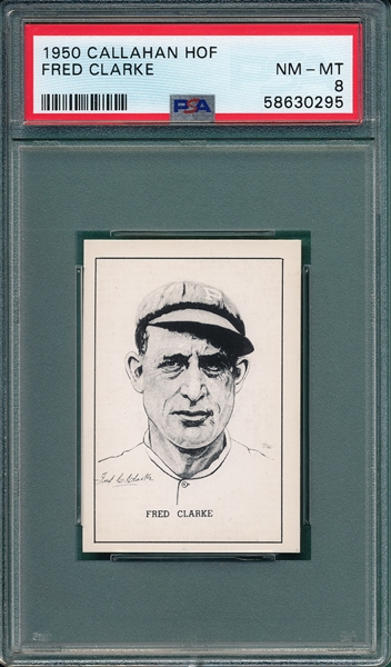 1920 Callahan HOF Fred Clarke PSA 8