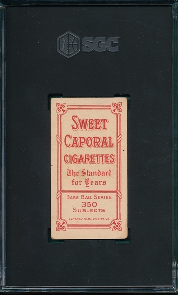 1909-1911 T206 Ames, Portrait, Sweet Caporal Cigarettes SGC 3