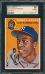 1954 Topps #128 Henry Aaron SGC 50 *Rookie*