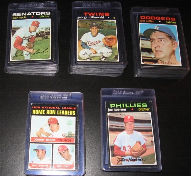 1971 Topps Lot of (121) W/ High Numbers & PSA