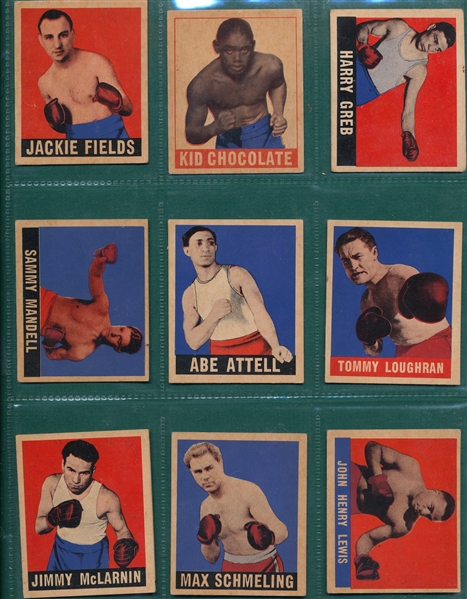 1948 Leaf Boxing Near Set (47/50) W/ Dempsey