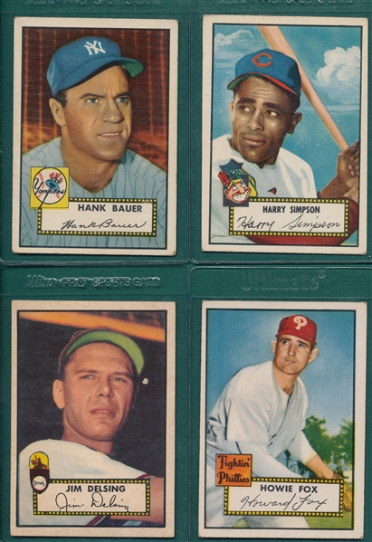 1952 Topps Lot of (22) W/ #215 Bauer