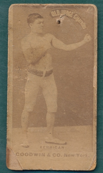 1887 N174 Patsey Kerrigan, Boxing, Old Judge Cigarettes
