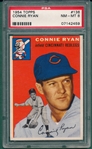1954 Topps #136 Connie Ryan PSA 8