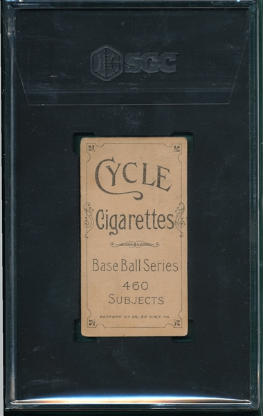 1909-1911 T206 Davis, Davis On Front, Cycle Cigarettes SGC 2 *460 Series*