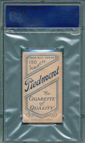 1909-1911 T206 Delehanty, Washington, Piedmont Cigarettes PSA 5