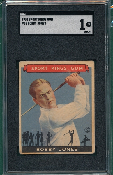 1933 Sports Kings #38 Bobby Jones SGC 1