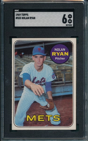 1969 Topps #533 Nolan Ryan SGC 6 