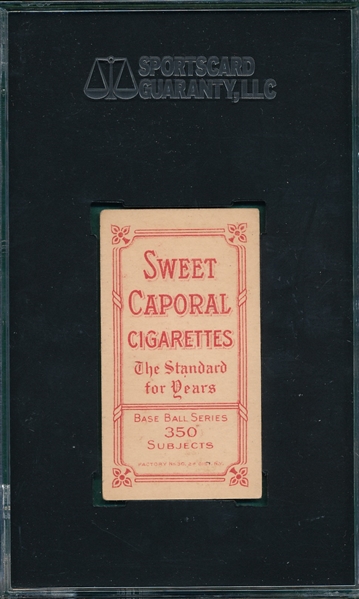1909-1911 T206 Clark, Josh, Sweet Caporal Cigarettes SGC 60