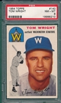 1954 Topps #140 Tom Wright PSA 8