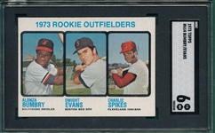 1973 Topps #614 D. Evans, Rookie, SGC 6 *Hi #*
