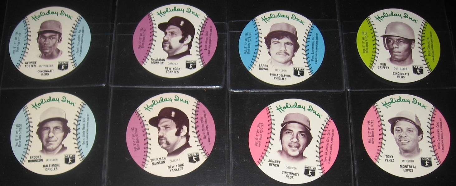 1977 Holiday Inn Discs Lot of (15) W/ Brett PSA 7