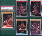 1988 Fleer Basketball Lot of (21) W/ #5 Wilkins PSA 8 & #20 Pippen, Rookie